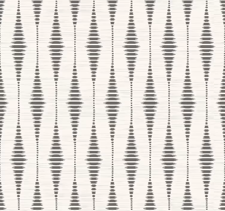 rabaul ikat grå og beige geometrisk tapet - TenStickers