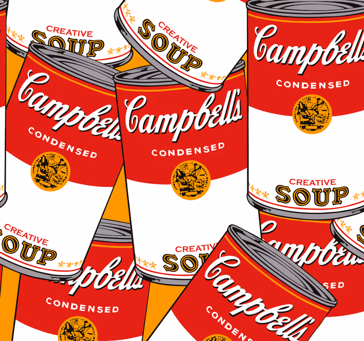 Campbells andy warhol tapet kunst - TenStickers