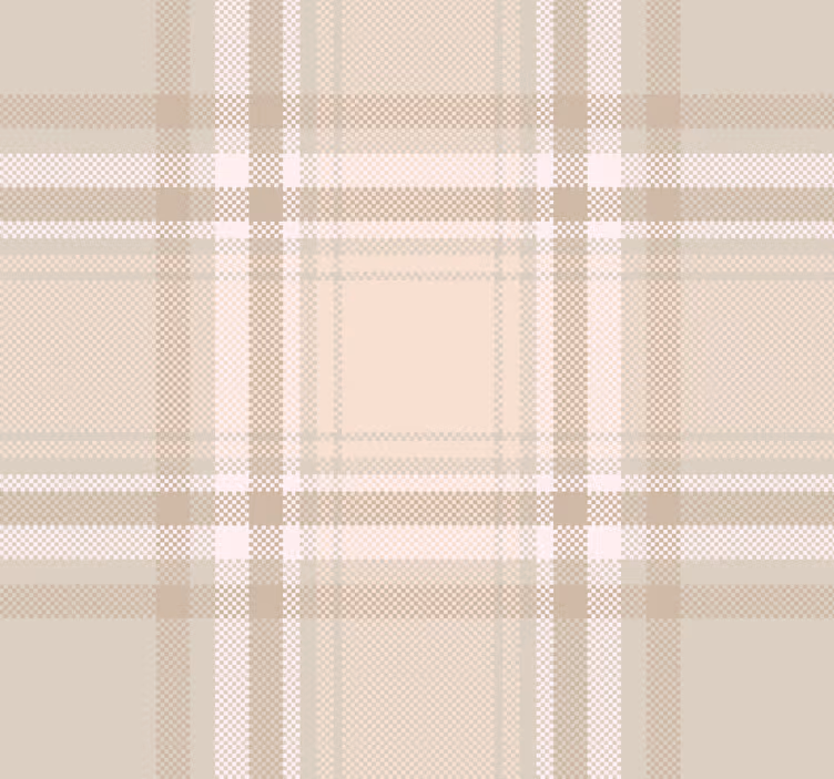 burberry mønster tapet i stuen - TenStickers