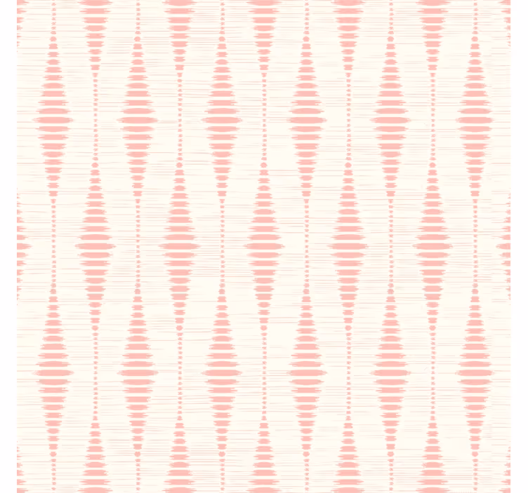 Pastelrosa rabaul ikat geometrisk tapet - TenStickers
