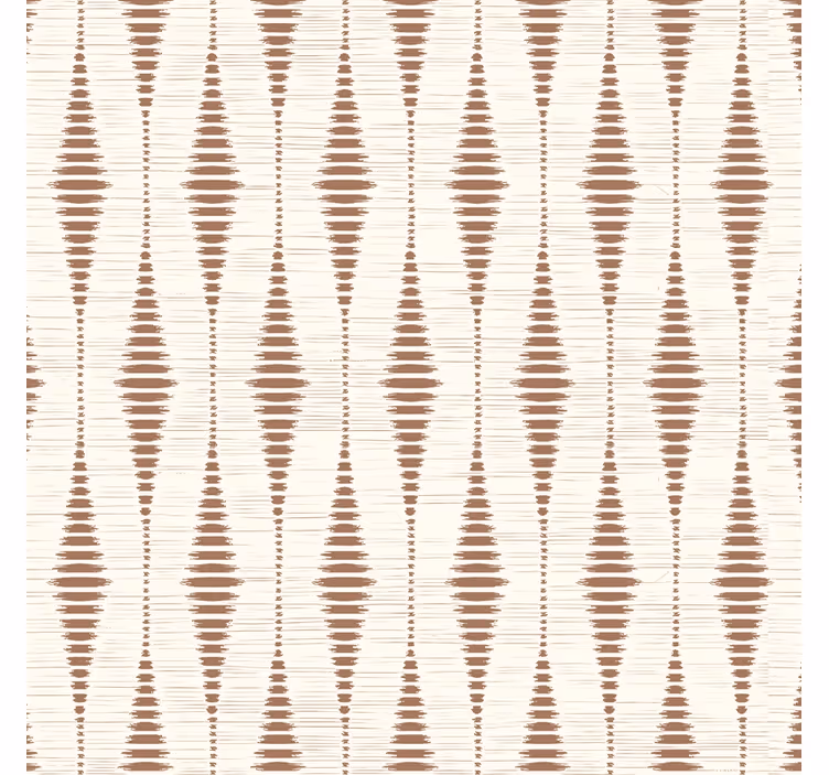 Mokka mousse rabaul ikat geometrisk tapet - TenStickers