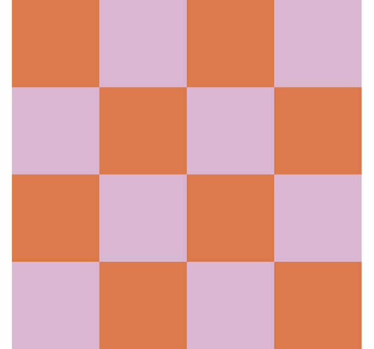 Motiv med orange nuancer flise tapet - TenStickers