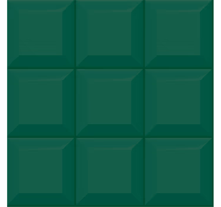 Geometrisk tapet 3d grønne firkanter - TenStickers