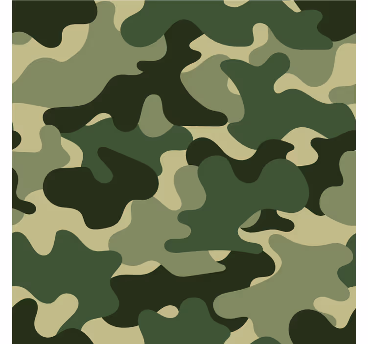 Tapet natur camouflagemønster print - TenStickers