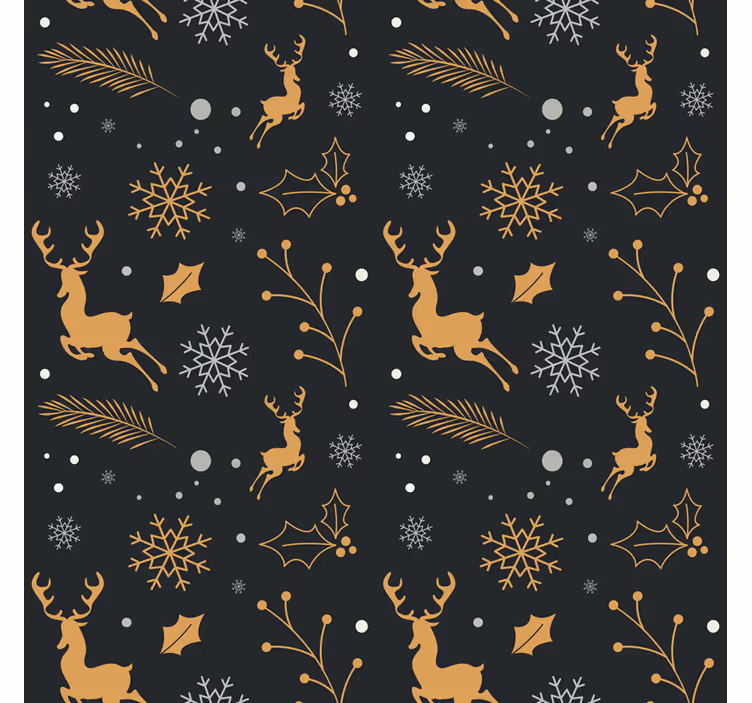 Juletapet glædelig jul komposition - TenStickers