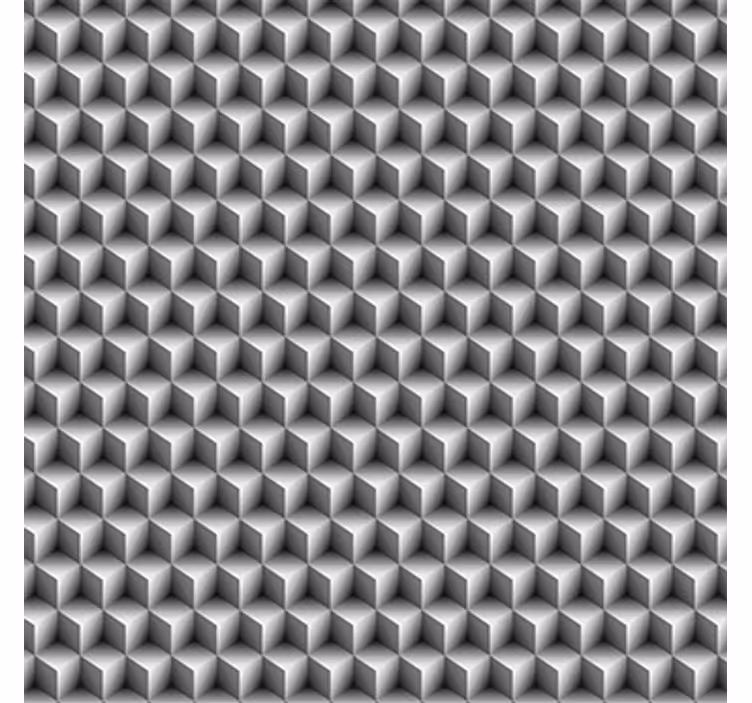 3d tapet grå terninger mønster - TenStickers