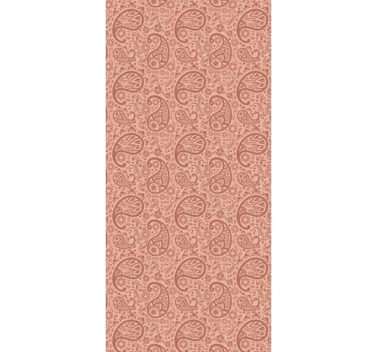 Tapet i stuen med paisley elegant mønster - TenStickers