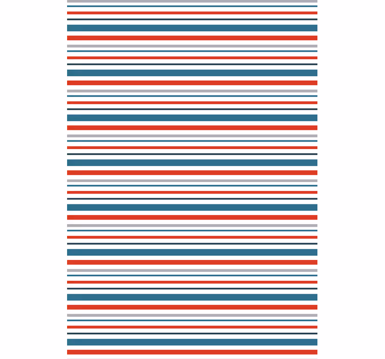 Dekorativt tapet marine retro stribet design - TenStickers