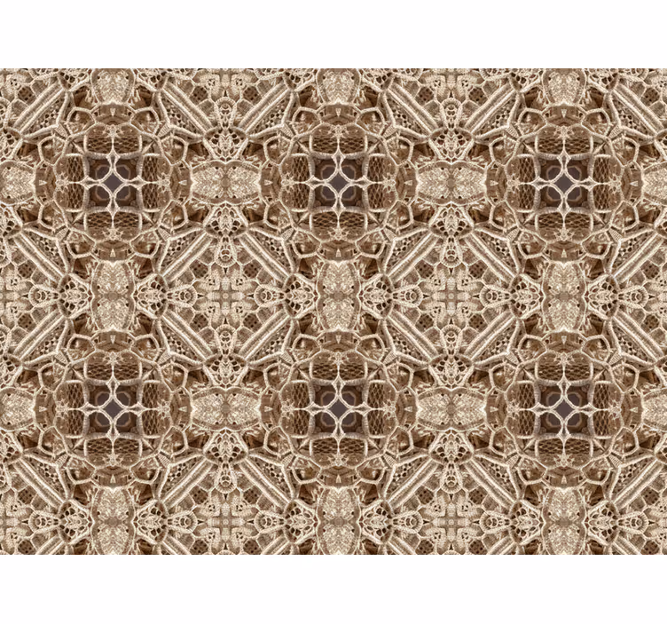 Tapet i stuen ornate blonde kalejdoskop - TenStickers