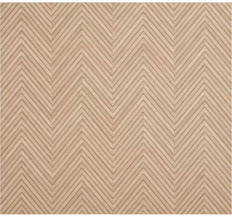 Tapet i stuen med træ chevron struktur - TenStickers