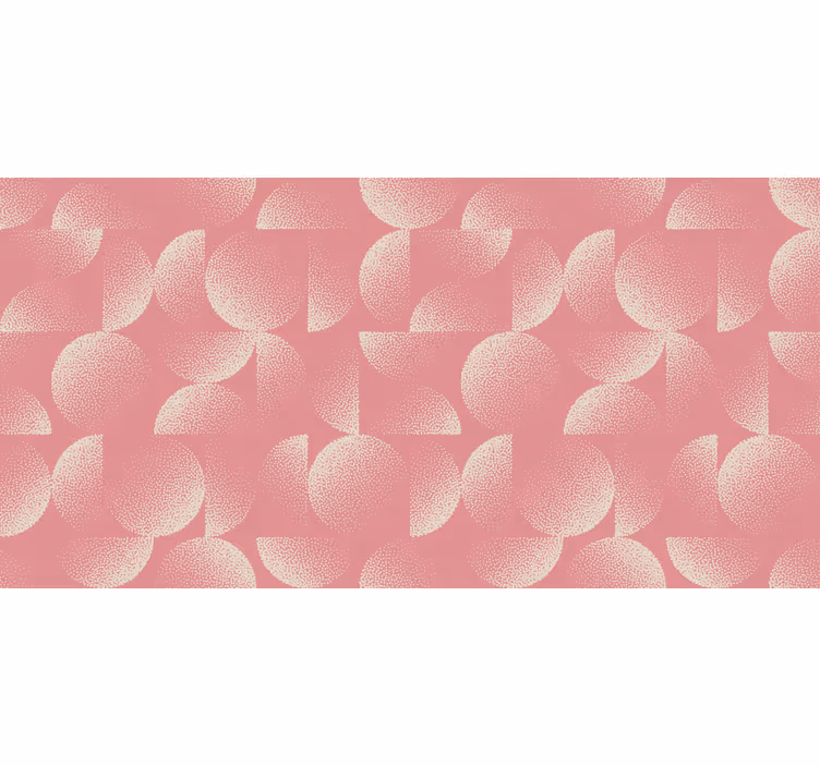 Tapet til soveværelse pastel halvcirkler - TenStickers