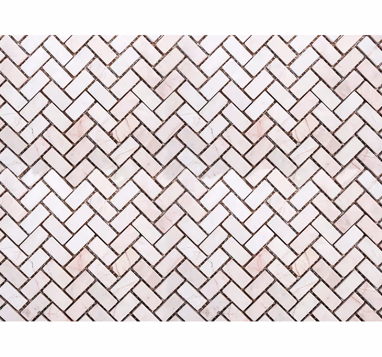 Dekorativt tapet herringbone marmorfliser - TenStickers
