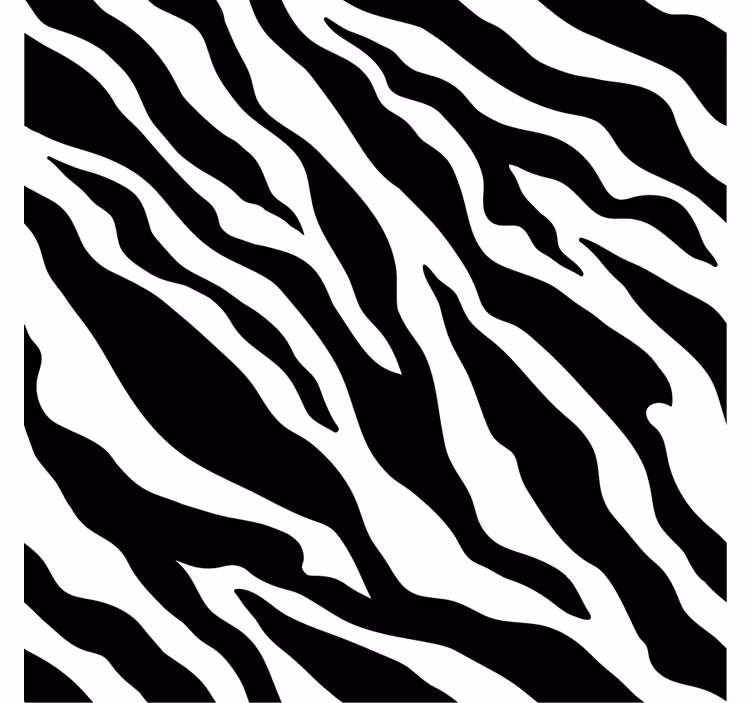 Dekorativt tapet med zebrastriber mønster - TenStickers