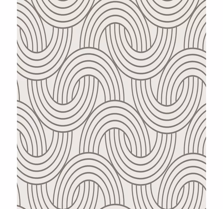 Tapet i stuen art deco illusionsmønster - TenStickers