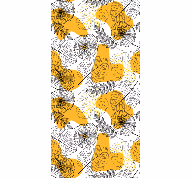 Struktur tapet blomsterdesign kallax - TenStickers