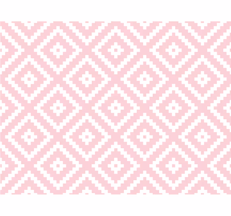 Struktur tapet med pink firkanter geometrisk mønster - TenStickers