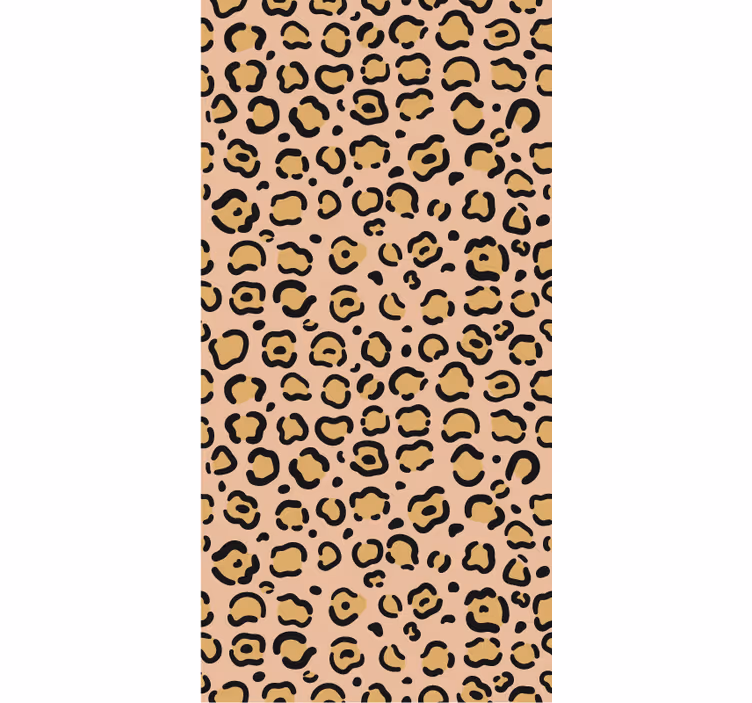 Tapet til soveværelse leopard pastel farveprint - TenStickers