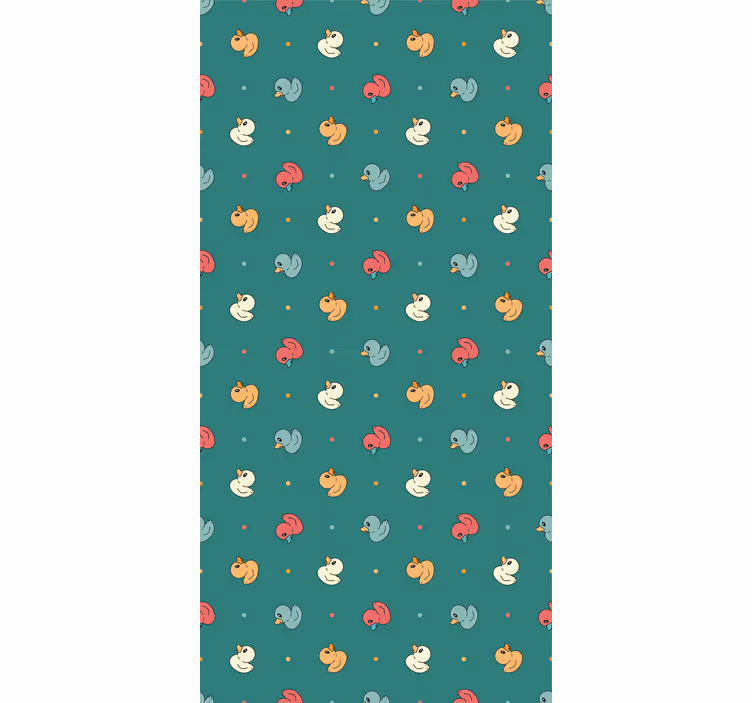 Tapet med dyr multicolor gummikaniner - TenStickers