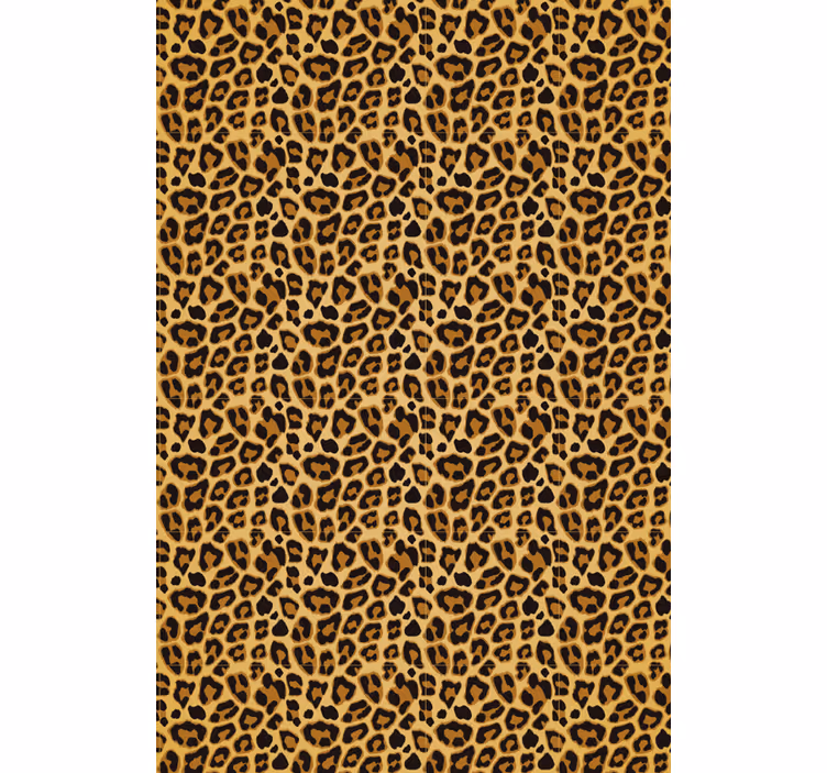 Tapet med dyr leopardprint accent - TenStickers