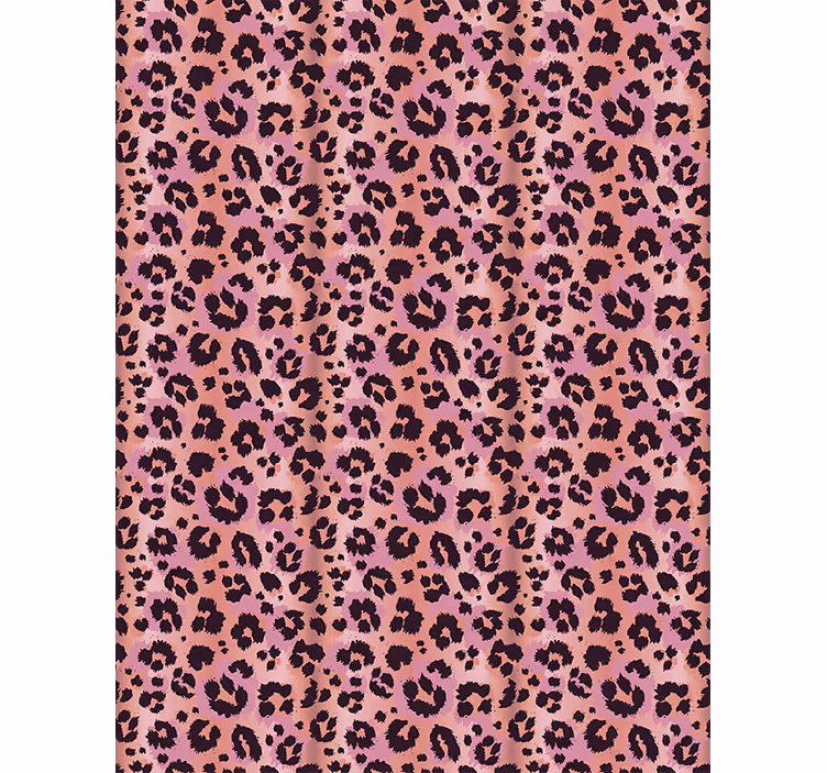 Tapet med dyr pink leopard - TenStickers