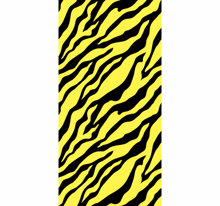 Tapet med dyr yellow zebra design - TenStickers