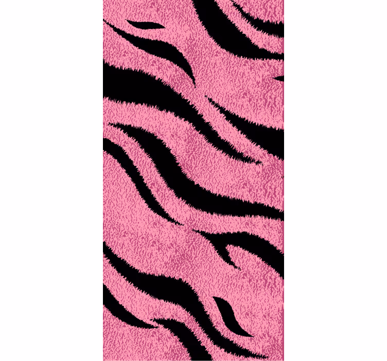 Tapet med dyr pink tigerskind - TenStickers