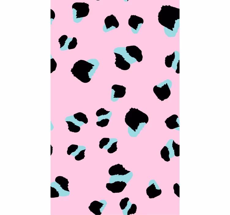 Tapet med dyr pink leopard - TenStickers