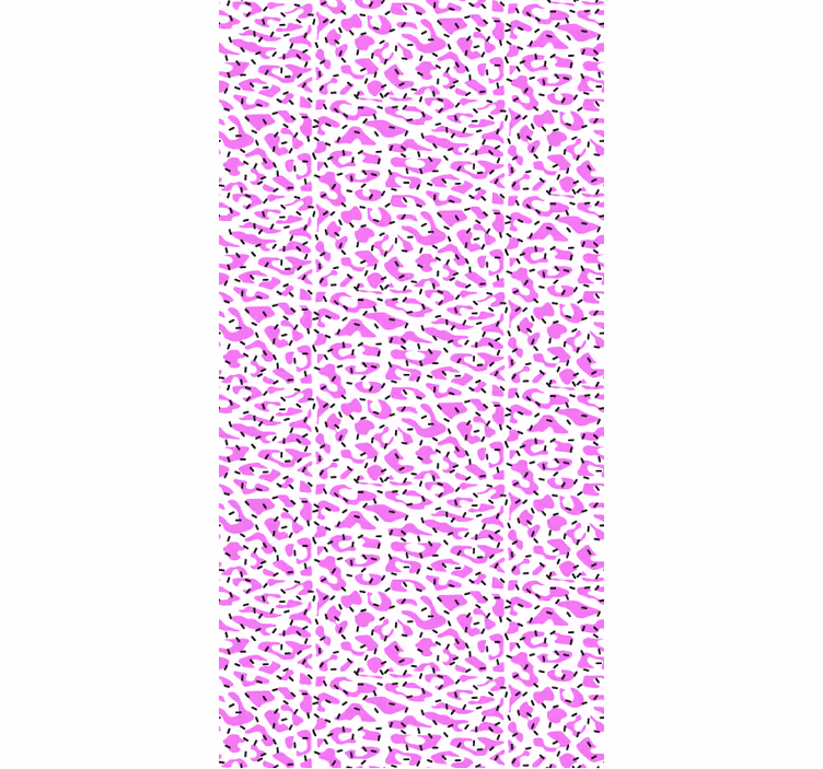 Tapet med dyr fuchsia leopardmønster - TenStickers