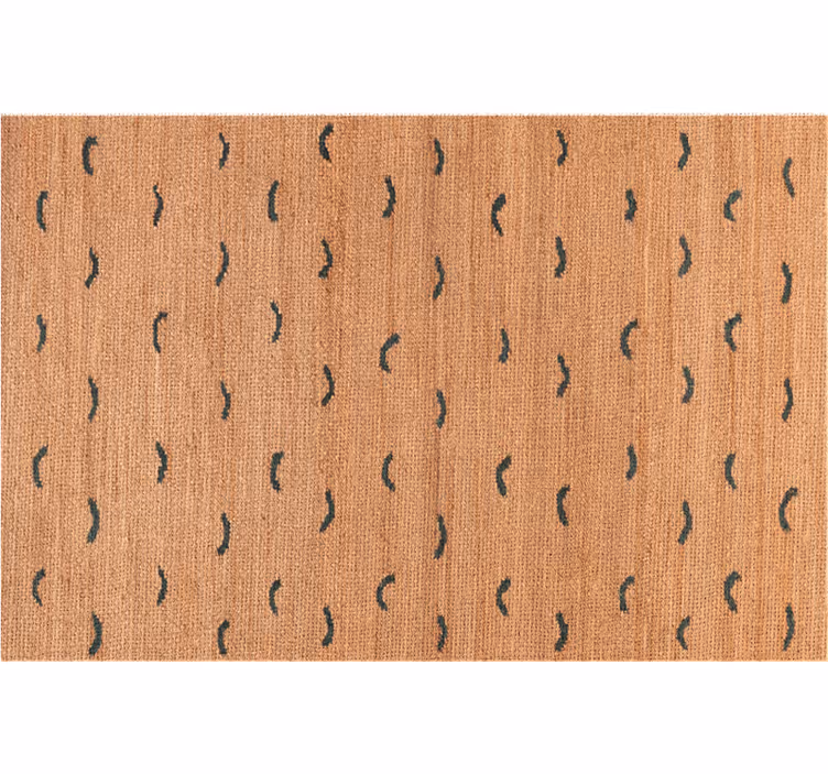 Tapet med dyr jute beige imitation - TenStickers