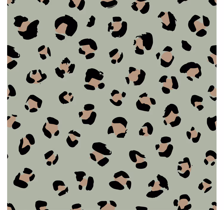 Tapet med dyr leopardpletter - TenStickers