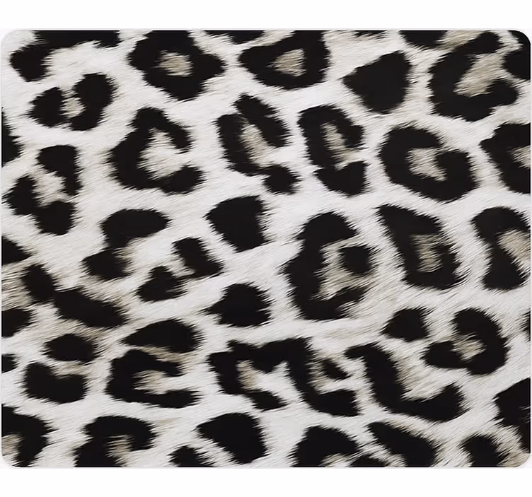 Tapet med dyr hvid leopardprint - TenStickers