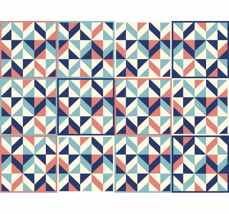 Tapet kontor geometrisk mønstret overflade - TenStickers