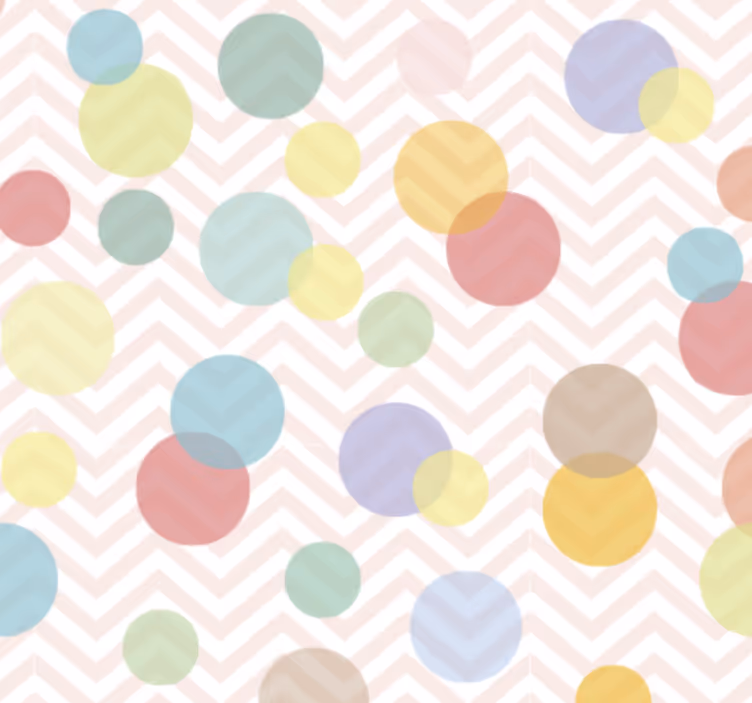Tapet kontor farverig prikker chevron - TenStickers