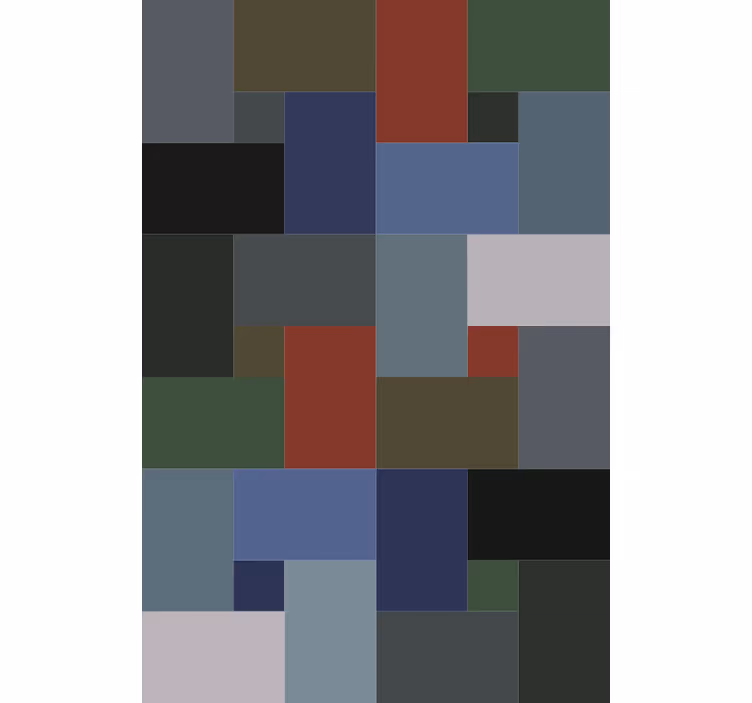 Tapet kontor ensfarvet moderne flise - TenStickers