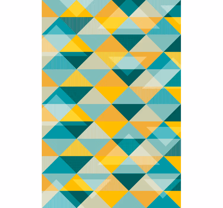 Tapet til gang geometrisk triangle array - TenStickers