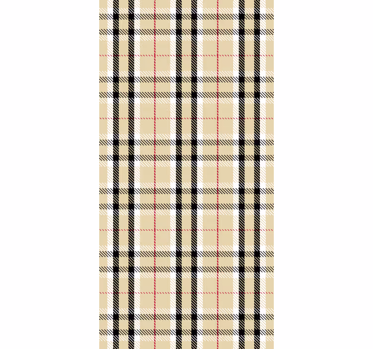 Tapet til gang ternet plaid - TenStickers