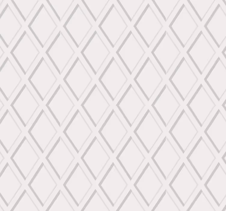 Tapet til gang 3d rhombus hamptons mønster - TenStickers
