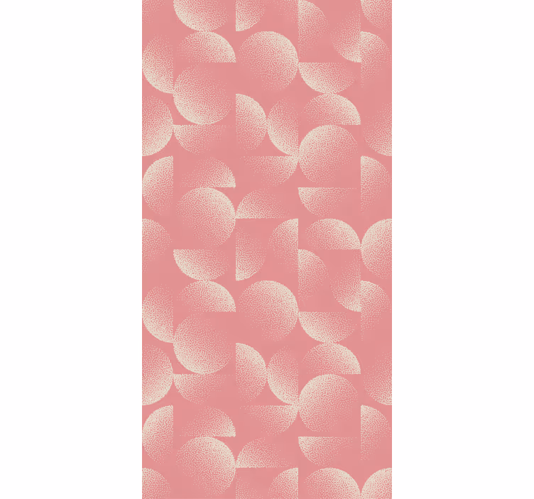 Tapet spisestue pastel halvcirkler - TenStickers