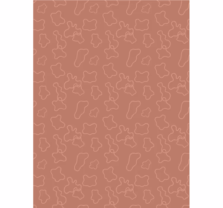 Tapet spisestue terracotta uregelmæssige cirkler - TenStickers