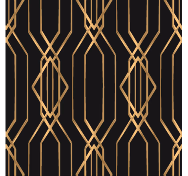 Tapet spisestue i art deco elegance - TenStickers