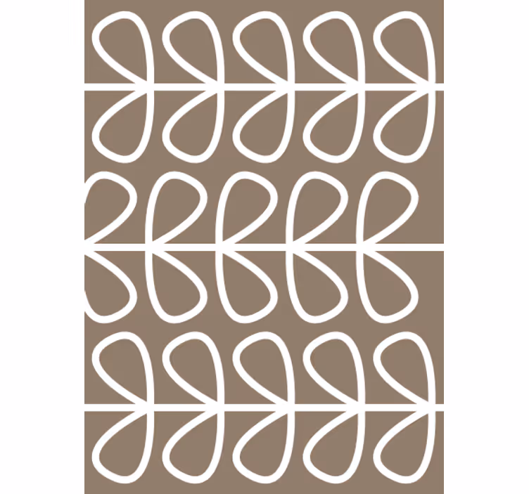 Geometrisk tapet med loop mønster - TenStickers