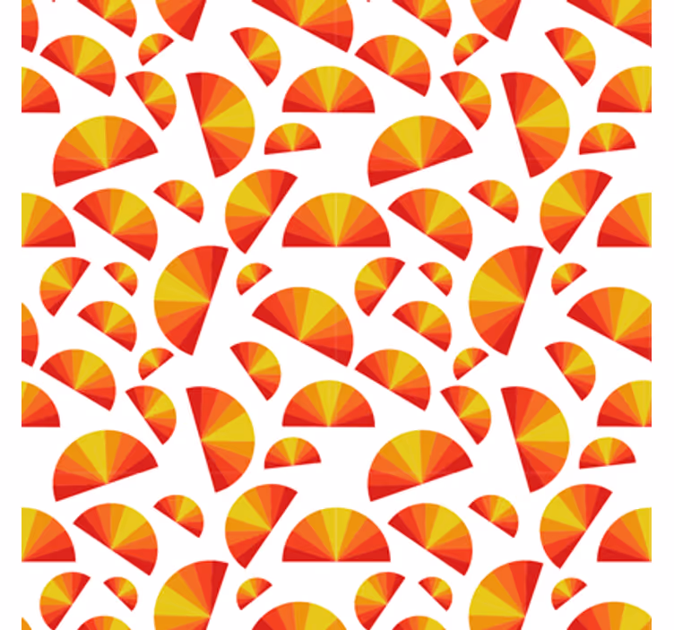 Geometrisk tapet cirkulært mønster array - TenStickers
