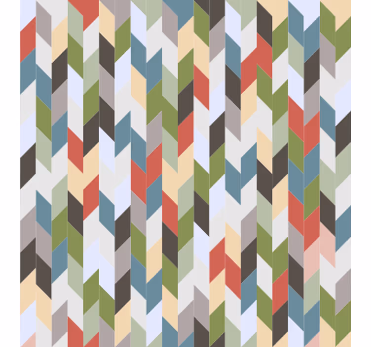 Geometrisk tapet fiskebensmønster spectrum - TenStickers