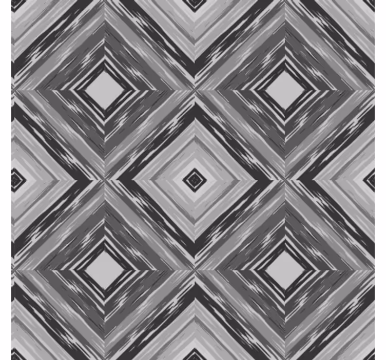 Geometrisk tapet diamant illusion - TenStickers