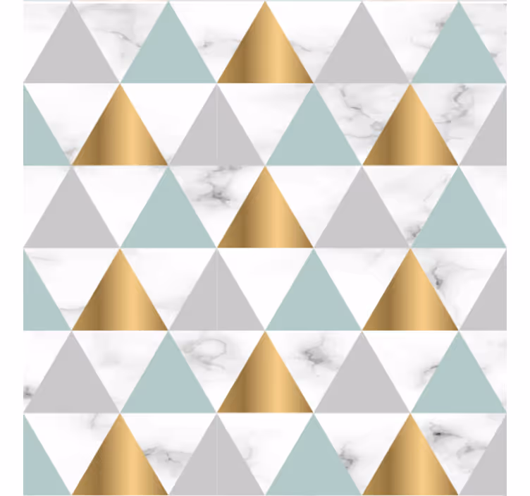 Geometrisk tapet geometrisk treklang - TenStickers