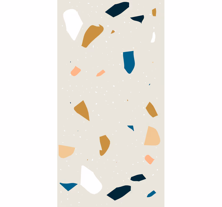 Geometrisk tapet terrazzo splash - TenStickers