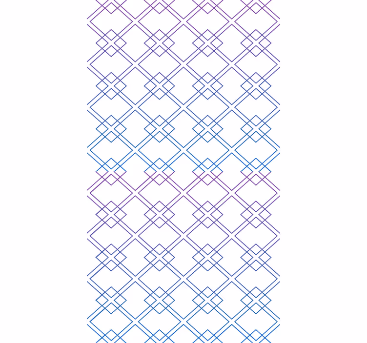 Geometrisk tapet diamanter og linjer - TenStickers