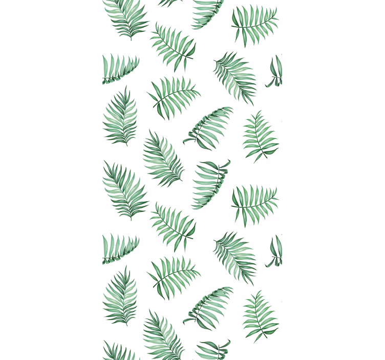 Tapet natur grønne palmeblade - TenStickers