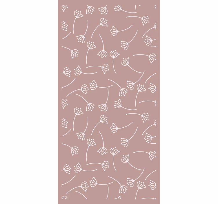 Tapet natur blødt blomstermønster - TenStickers