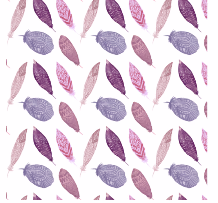 Tapet natur med livligt fjerdesign - TenStickers